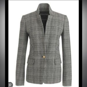 JCrew grey plaid blazer - sz 10 tall